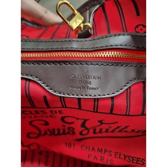 Replica Louis Vuitton Damier‎ Ebene Neo Neverfull Tote Bag - Picture 14 of 16